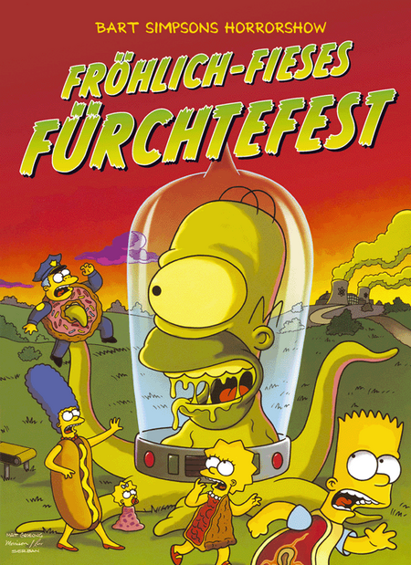 Simpsons Horrobuch 3: Fröhlich-Fieses Fürchtefest - Das Cover