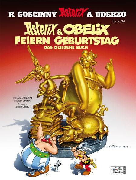 Asterix 34: Das goldene Buch HC - Das Cover