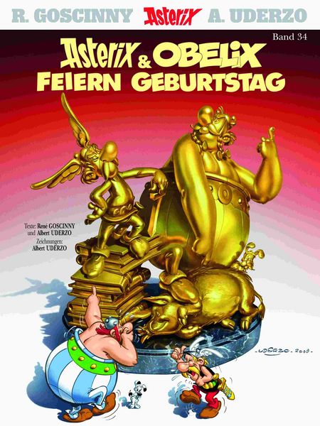 Asterix 34: Das goldene Buch SC - Das Cover