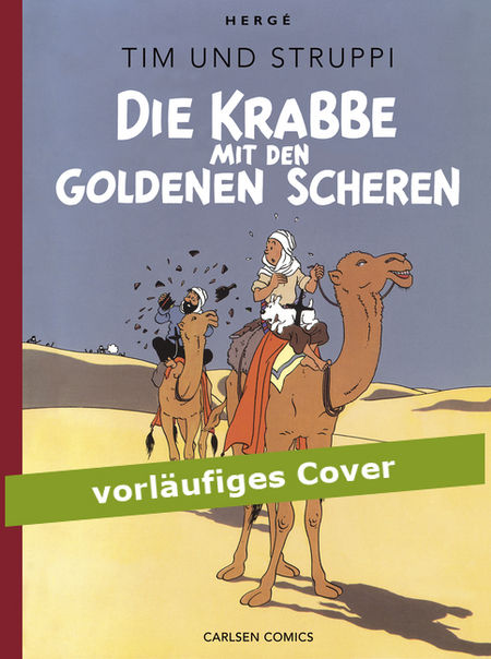 Tim & Struppi Farbfaksimile 8: Die Krabbe mit den goldenen Scheren - Das Cover