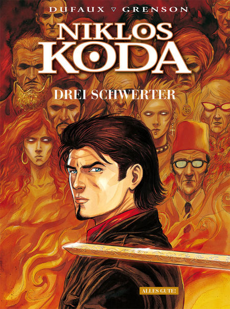 Niklos Koda 10: Drei Schwerter - Das Cover