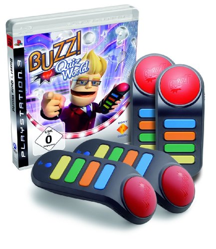 Buzz!: Quiz World (inkl. Buzzer) [PS3] - Der Packshot