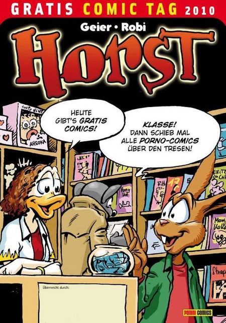 Horst Gratis Comic Tag 2010 Special - Das Cover