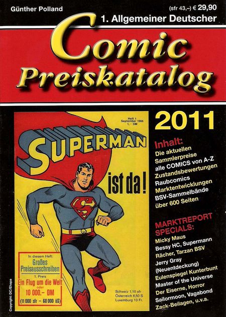 Comic Preiskatalog 2011 - Das Cover