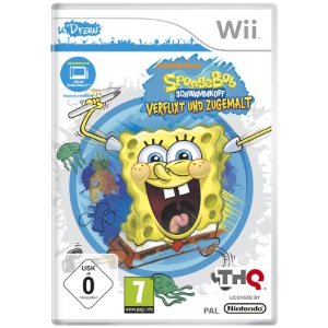 SpongeBob Schwammkopf: Verflixt und zugemalt (benötigt uDraw Game Tablet) [Wii] - Der Packshot