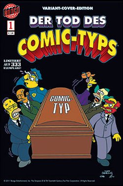 Simpsons präsentiert: Der Tod des Comic-Typen 1 Variant A - Das Cover