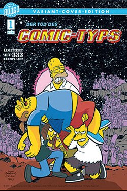 Simpsons präsentiert: Der Tod des Comic-Typen 1 Variant D - Das Cover