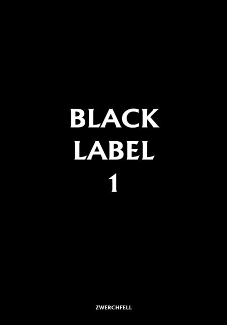Black Label 1: Mädchencomic - Das Cover