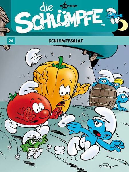 Die Schlümpfe 24: Schlumpfsalat - Das Cover