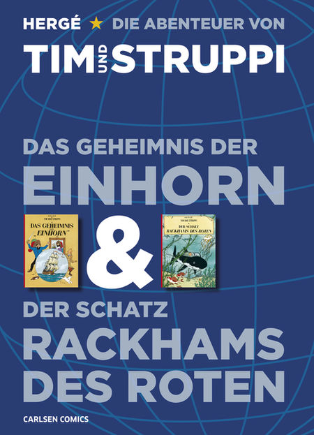 Tim & Struppi Doppelband: Das Geheimnis der Einhorn und Der Schatz Rackhams des Roten - Das Cover