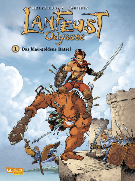 Lanfeust Odyssee  1: Das blau-goldene Rätsel - Das Cover