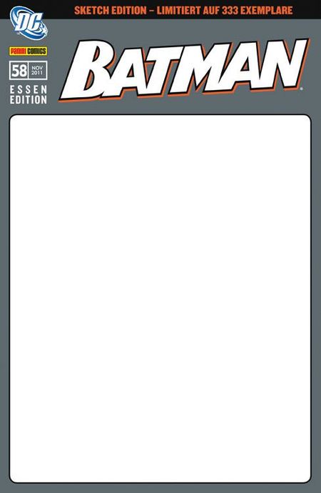 Batman 58 Sketchcover - Das Cover