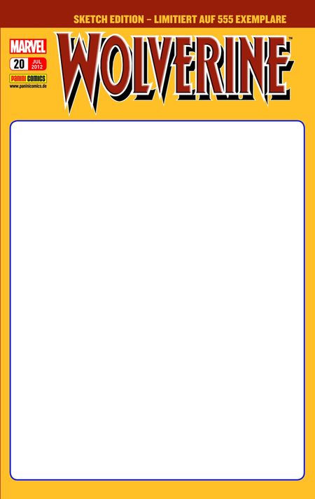 Wolverine 20 Blank Cover - Das Cover