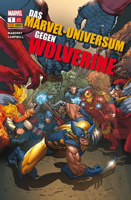 Das Marvel-Universum gegen Wolverine 1 - Das Cover