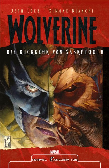 Marvel Exklusiv 105: Wolverine vs Sabretooth SC - Das Cover