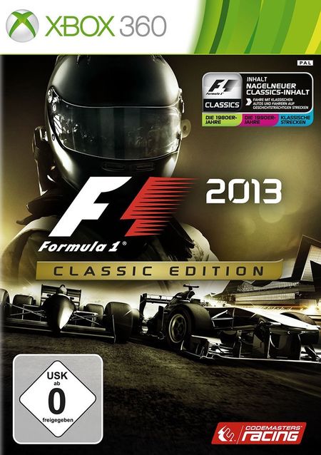 F1 2013 - Classic Edition (Xbox 360) - Der Packshot