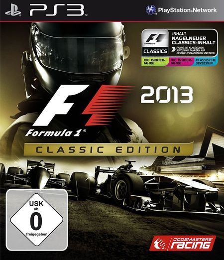 F1 2013 - Classic Edition (PS3) - Der Packshot