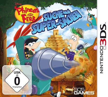 Phineas & Ferb: Suche nach Super-Sachen (3DS) - Der Packshot