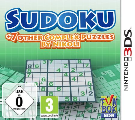 Sudoku + 7 other Complex Puzzley by Nikoli (3DS) - Der Packshot