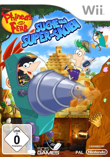Phineas & Ferb: Suche nach Super-Sachen (Wii) - Der Packshot