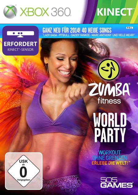 Zumba Fitness: World Party (Kinect) (XBox 360) - Der Packshot