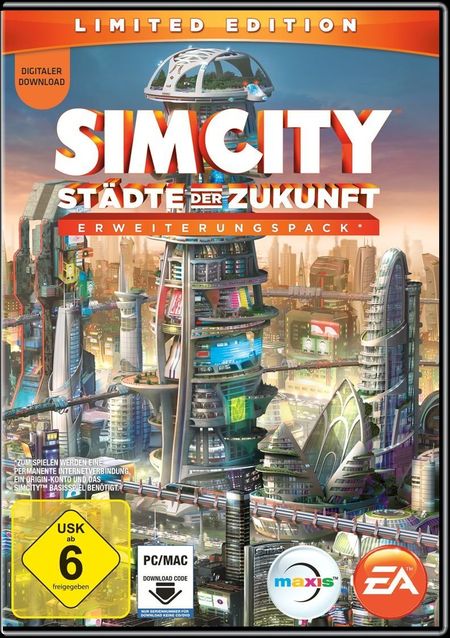 Sim City Add-on: Städte der Zukunft - Limited Edition - Der Packshot