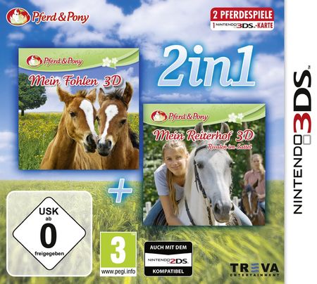 2in1: Mein Fohlen 3D + Mein reiterhof 3D Rivalen (3DS) - Der Packshot