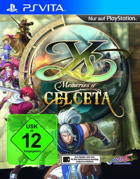 Y's: Memories of Celceta (PS Vita) - Der Packshot