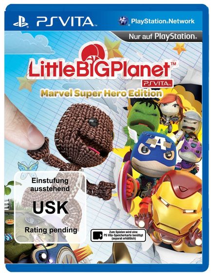 Little Big Planet - Marvel Super Hero Edition (PS Vita) - Der Packshot