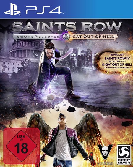 Saints Row IV Re-elected + Gat Out of Hell (PS4) - Der Packshot