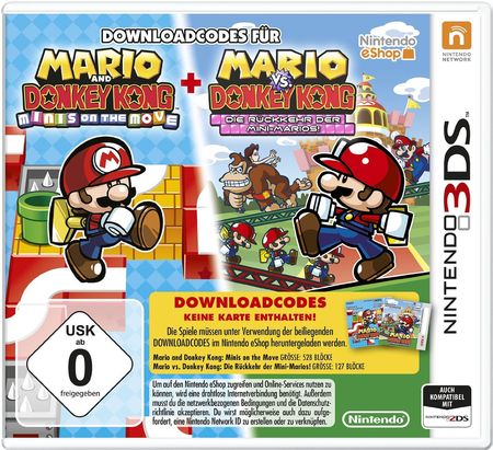 Mario and Donkey Kong: Minis on the Move und Mario vs. Donkey Kong: Die Rückkehr der Mini-Marios! (3DS) - Der Packshot