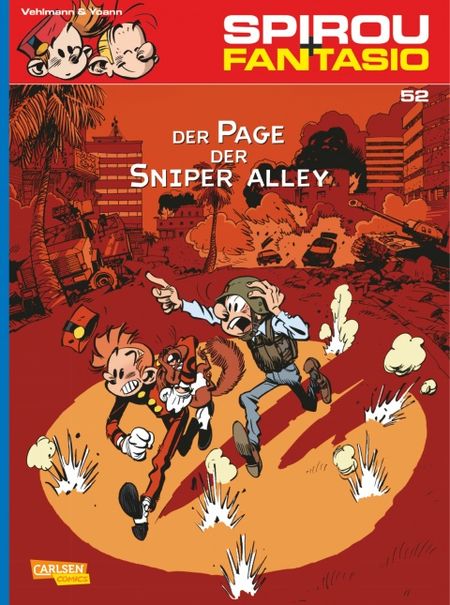 Spirou und Fantasio 52: Der Page der Sniper Alley - Das Cover