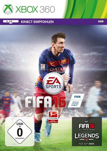 FIFA 16 (Xbox 360) - Der Packshot