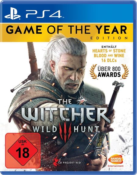 The Witcher 3: Wild Hunt - Game of the Year Edition (PS4) - Der Packshot