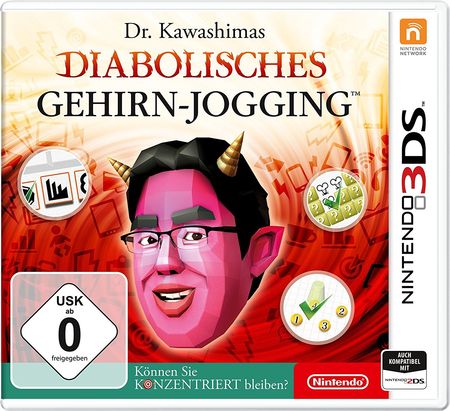 Dr. Kawashimas Diabolisches Gehirn - Jogging - Können Sie konzentriert bleiben? (3DS) - Der Packshot