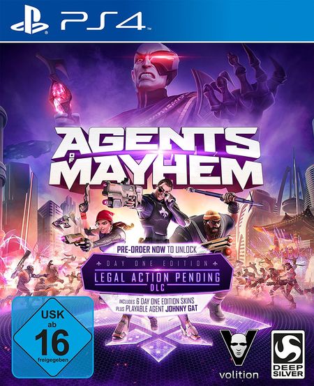 Agents of Mayhem - Day One Edition (PS4) - Der Packshot