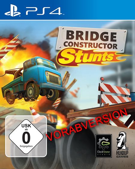 Bridge Constructor Stunts (PS4) - Der Packshot