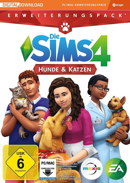 Die Sims 4: Hunde & Katzen (PC) - Der Packshot