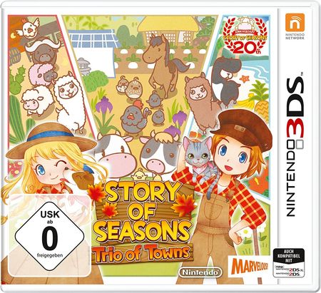 Story of Seasons: Trio of Towns (3DS) - Der Packshot