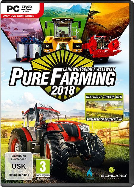 Pure Farming 2018 - Landwirtschaft weltweit - D1 Edition (PC) - Der Packshot