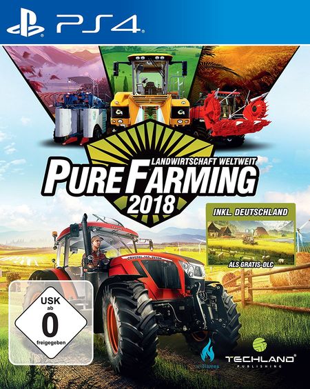 Pure Farming 2018 - Landwirtschaft weltweit - D1 Edition (PS4) - Der Packshot