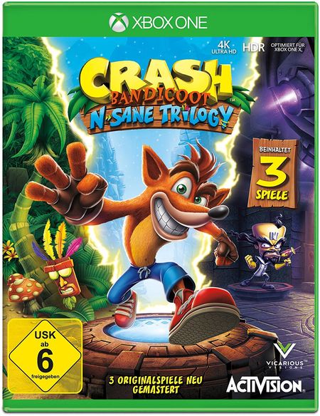 Crash Bandicoot N.Sane Trilogy (Xbox One) - Der Packshot