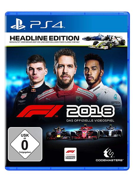 F1 2018 Headline Edition (PS4) - Der Packshot