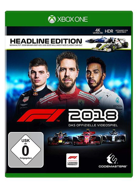 F1 2018 Headline Edition (Xbox One) - Der Packshot