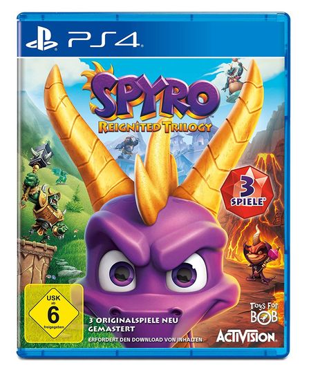 Spyro Reignited Trilogy (PS4) - Der Packshot