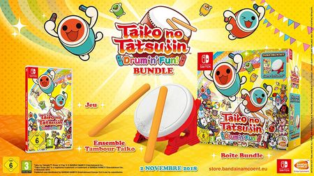 Taiko no Tatsujin: Drum ‚n‘ Fun! (Switch) - Der Packshot