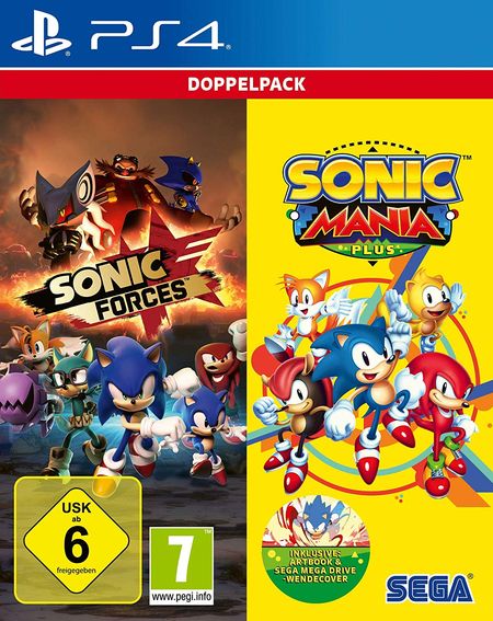 Sonic Mania Plus and Sonic Forces Double Pack (PS4) - Der Packshot