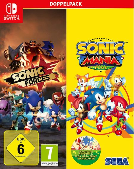 Sonic Mania Plus and Sonic Forces Double Pack (Switch) - Der Packshot