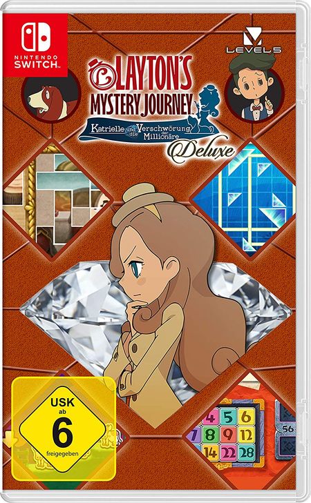 Layton`s Mystery Journey: Katrielle und die Verschwörung der Millionäre – Deluxe (Switch) - Der Packshot