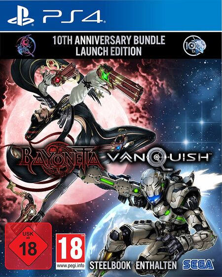 Bayonetta & Vanquish 10th Anniversary Bundle Limited Edition (PS4) - Der Packshot